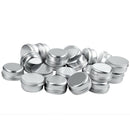 20 x Empty Cosmetics Pot Lip Balm Aluminum Jar Container Screw Cap 50ml