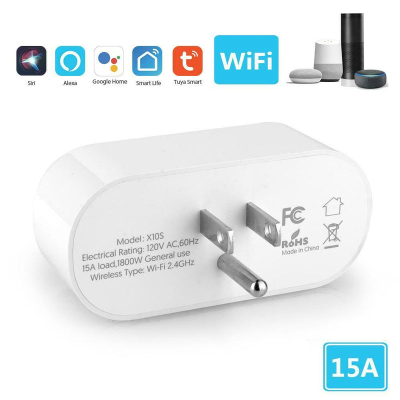 Tuya WiFi Smart Socket US Plug Remote Timing Outlet Adapter Voice Control