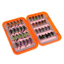 40pcs Fly Hooks Fishing Trout Salmon Wet Flies Fishing Hook Lures Assorted