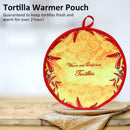 Tortilla Pancake Warmer Pouch Food Insulation Bag Microwave Oven Lunch Bag
