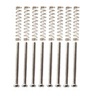 Set of 16 Double Coil Guitar Pickup Mounting Springs Screws for Electric Guitar