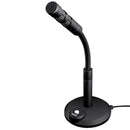 2X(Pc Microphone Plug and Play 3.5Mm Home Studio Omnidirectional Microphone