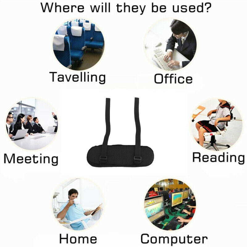 1*Gaming Chair Armrest Elbow Pad Soft Memory Foam Elbow Pillow Support APT