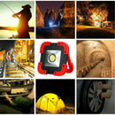 100W 2000LM USB Solar LED Work Light Rechargeable Emergency Flood Lamp with