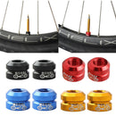 1 Pair Bike Tire Law Mouth Nut Tire Inner Tube Valve Nut Replacement Black