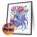 Rooster 5D DIY Full Round Drill Diamond Painting Animal Cross Stitch (B955) A