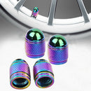 4x Aluminum Bullet Style Tire Rim Valve Wheel Air Port Cover Stem Cap Accessory