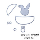 Rabbit Car DIY Metal Stencil for Scrapbooking Embossing Craft Cutting Die