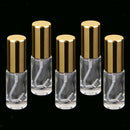 5 Tiny Small GLASS  Spray Bottle ENSSENTIAL OIL Perfume Mist Sprayer