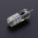 G4 LED Lamp 2W DC 12V 24 SMD3014 110LM White LED Silicone Corn Bulb Light