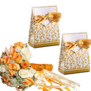 100Pcs Wedding Favour Candy Boxes Bags with Ribbon Sweet Cake Gift Party De D5J1