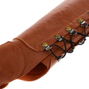 Archery Arm Guard Protection Safe Guard Adjustable Wristband ,PU Leather Brown
