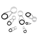14x Fishing Rod Guide Tips Repair Rings Eyes Sea Pole Casting Rod Guide Kit