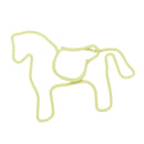 Metal Paper Clips 24 Pieces in PVC Box Horse A9X7