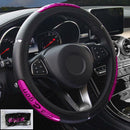 Dragon Design Leather Auto Car Steering Wheel Cover Anti-Catch Holder Protector