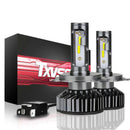 TXVSO8 2Pcs Lamp Led Mini Car Headlight Bulbs Cob Chip Kit 6000K Headlamps
