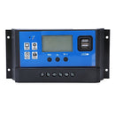 Solar Charger And Discharger Controller 12V 24V Auto Lcd Display Pv Battery