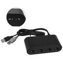 4 Ports Black GameCube Controller Adapter Accessories for Switch/Wii U/PC OZ