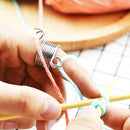 Nickle Plated Wire Yarn Stranding Guide Knitting Thimble for Knitting Craft H5H5