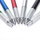 6in1 Multi-tools Level Caliper Screwdriver Ball-point Pen Stationery Pens X Y7Q5