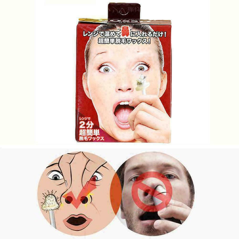 Nose Hair Removal Wax Kit Nasal Ear Hairs Painless Effective Safe Quick Bea R5P2