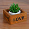 Square Wooden Succulent Plant Flower Bed Pot Box Garden Planter Home Storag