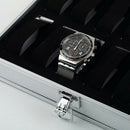 Useful Aluminium Watches Box 12 Grid Slots Jewelry Watches Display Storage