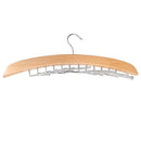 1 pc Wooden Tie Hanger Belt Scarf Closet Rack Organizer Holder (Wood color)