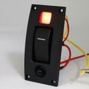 1 Gang Boat Marine Switch Panel ON-OFF Reset Rocker Switch with Circuit Breaker