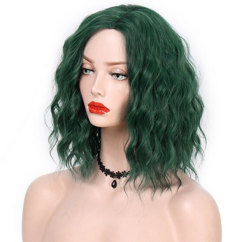 Short Curly Wig Full-End Lace Female Headdress With Chemical Fiber Corn Cur V5G8