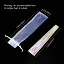 100 Pack Folding Hand Fan Pouch Drawstring Organza Bags Folding Fan Pocket