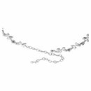 Korea Style Wedding Jewelry White Butterfly Shaped Crystal Rhinestone Imita