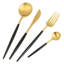 5pcs Portable Stainless Steel Tableware Dinnerware Travel Camp Cutlery Set