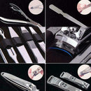 Manicure Pedicure Nail Care Set 12 Piece Cutter Cuticle Clippers Case 2019 I0W4