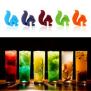 5pcs Silicon Wine Glass Label Novelty Squirrel Identification Cup Recognizer