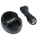 For Canon 5D2 5D3 5D4 70D 60D 80D 7D 5DR 5DS LP-E6 Dual Channel Battery Charger