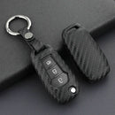 Carbon fiber car key case for Ford F-150 Ecosport Ranger Explorer New keychain