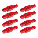 8pcs Offshore Fishing Planer Board Release Clip,Heavy Tension Line Clips Red