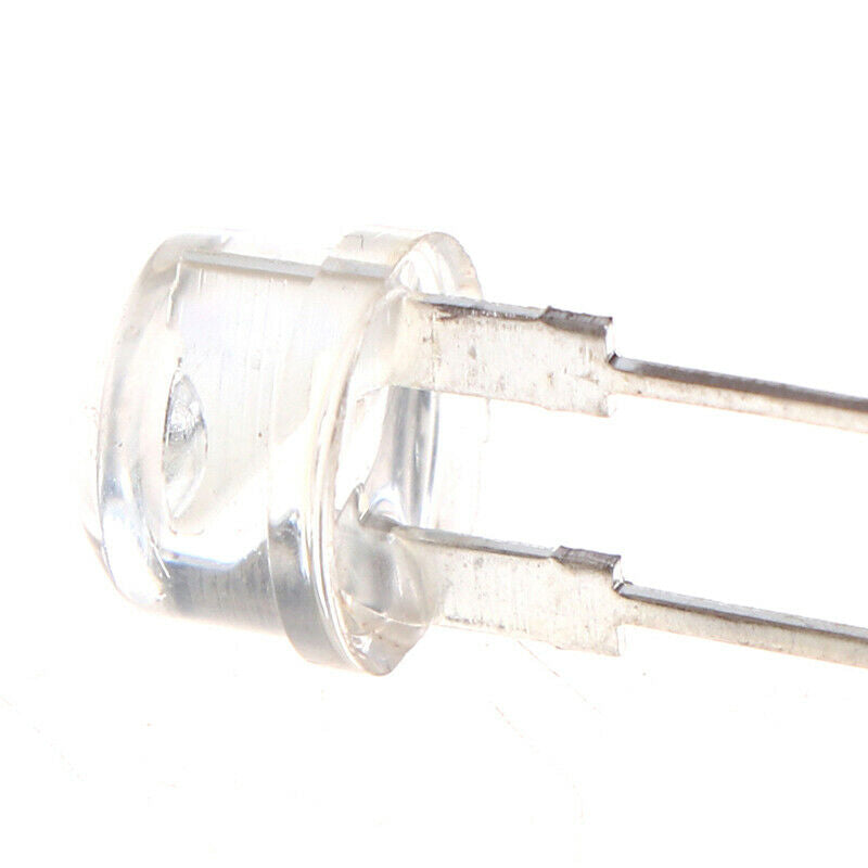 10PCS NEW 8mm 0.5W 3.0-3.2V Straw hat LED White Super bright LED S Ew