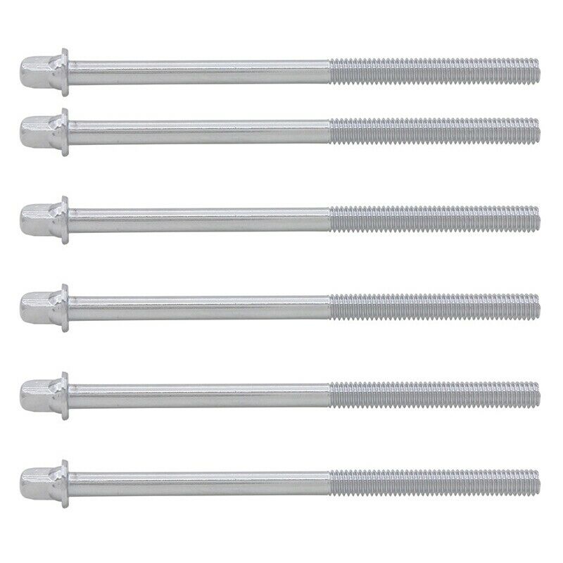 6Pcs Screw Rods 110mm Drum Long Screw Drum Tight Screw Tension Rods Percuss