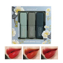 3x Sexy Nude Color Moisturizer Velvet LipStick Lasting Nutritious Matte Lipstick