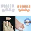 Pack of 10 Pairs, Silicone Toe Tube Sleeves Cushions Protectors for Feet Corn
