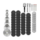60Pcs Diamond Cutting Wheel with Mandrel and HSS Saw Blade Rotary Tool