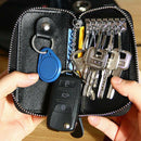 Key Wallet Square Buffalo Zipper Multi-function Car Key Chain Wallet -OZ