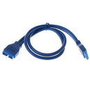 USB 3.0 Male Header 20 Pin To Female Extension Cable For