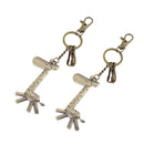 Metal giraffe formed hook strap, key holder bronze tone X4U4