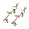 Metal giraffe formed hook strap, key holder bronze tone X4U4