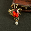 Flamingo Bird Wonderland Lapel Scarf Brooch Pin Badge Women Elegant Jewelry