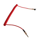 3.5mm Auxiliary Audio Male to Male Cable 90 Degree Right Angle Red