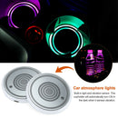 1pair Battery Powered LED Car Lights 7 Colors Changing Universal Cup Holder